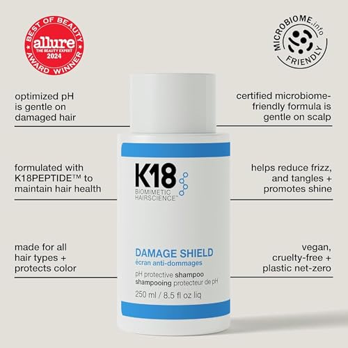 K18 Damage Shield Color Safe Shampoo 16 Fl Oz - Hair Repair & Color Safe Care