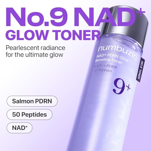 numbuzin No.9 NAD+ Glow Boosting Set Korean Skin Care | Salmon PDRN, Peptides, NAD | Glowing, Firming, Hydrating, Elasticity,