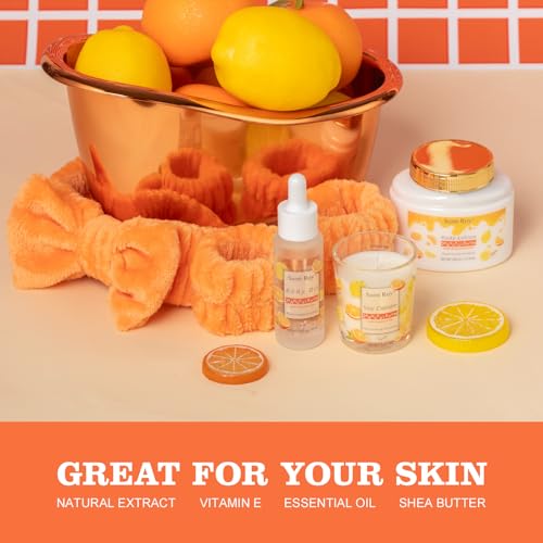 Orange Citrus & Lemon Spa Gift Set - Bath & Body Care Collection for Women