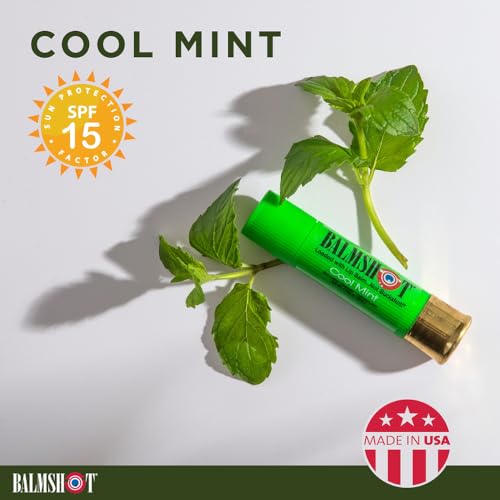 Lip Balm 4-Pack SPF 15 Beeswax with Aloe & Vitamin E - USA Made, Rugged Brass Tube