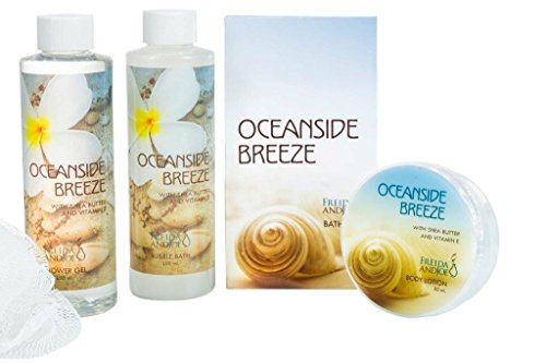 Oceanside Breeze Spa Gift Set in Blue Tub - Bath & Body Collection for Women