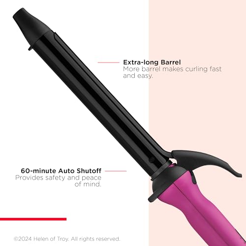 Revlon Easy Heat 1-Inch Curling Iron with Extra-Long Tourmaline Barrel