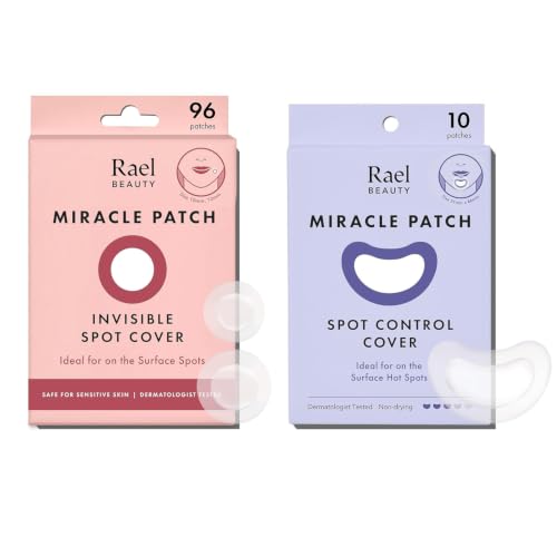 Acne Spot Cover Patches - Invisible Hydrocolloid Acne Pimple Treatment Set, 106 Count