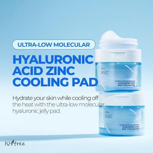 Hydrating Hyaluronic Acid Zinc Cooling Toner Pad for Sensitive Skin