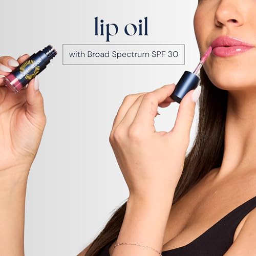 Lip Oil SPF 30 Sun Protection with Mineral & Hydrating Oils - Fig - Cruelty-Free & Vegan