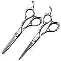 8-Inch Hair Cutting Thinning Shears Set - Professional Hairdressing Scissors 6.0 Inch - High-Quality Stainless Steel
