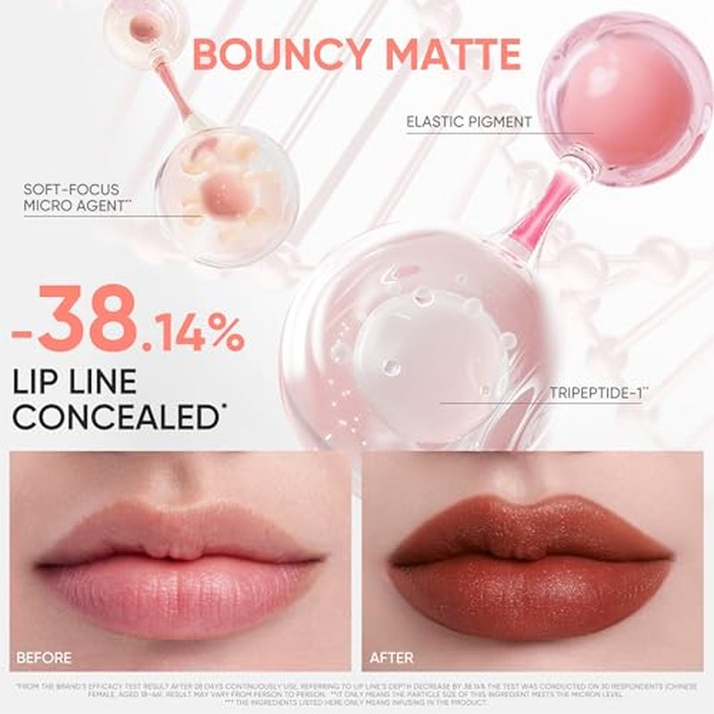 JUDYDOLL Cushion Matte Lip Cream, Hydrating Matte Lipstick with Tripeptide & Squalane, Lip line blurring, Velvet Lip mud, Smudge-Proof, Transfer-Proof, Long-Lasting, Non-craked (G204 Taro Haze)