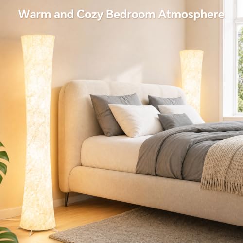 RGB Corner Floor Lamp 2Pcs - Modern LED Uplight with Remote & App Control