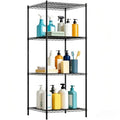 4 Tier Metal Wire Corner Shelf Rack - Adjustable Storage Organizer, 23.5 Inch