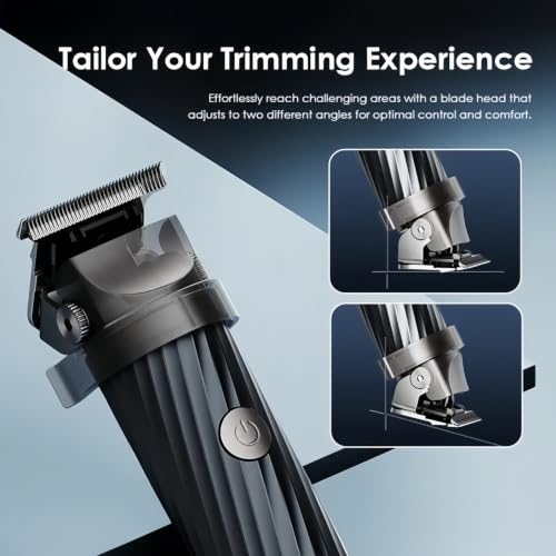 Oraimo Cordless Beard Trimmer for Men, Adjustable Rotating Head, 1200mAh Battery