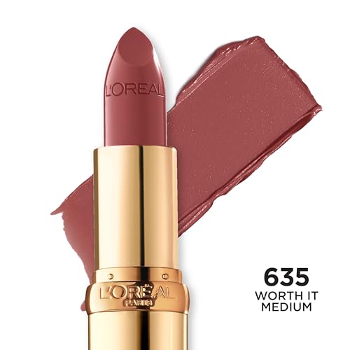L¡¯Or?al Paris Colour Riche Lipstick and Lip Liner Set, Includes 1 Satin Lipstick and 1 Creamy Lip Pencil For Bold, Nourished Lip Color, Worth It Medium, 1 Kit