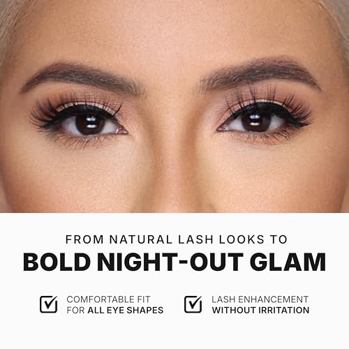 Luna Magic Diosa Faux Mink Wispy Lashes with Soft Band, Reusable up to 10x, Lightweight Eye-Enhancing Design for Natural or Dramatic Eye Looks - Vegan & Cruelty-Free Eyelashes - 13MM ? 3 Pair