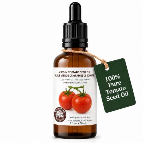 Tomato Seed Oil for Skin & Hair - Unrefined Moisturizer 2 oz - Eczema Acne