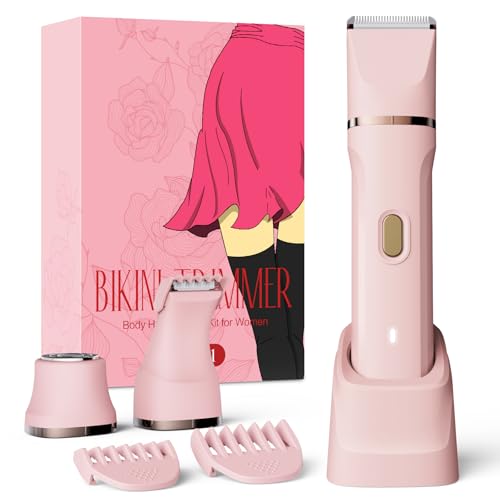 Women’s 3-in-1 Waterproof Bikini Trimmer Electric Razor - Painless & Rechargeable