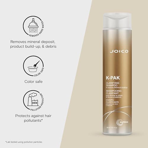 Joico K-PAK Daily Clarifying Shampoo to Remove Chlorine & Buildup | For Damaged Hair | Repair & Prevent Breakage | Boost Shine | With Keratin & Guajava Fruit Extract