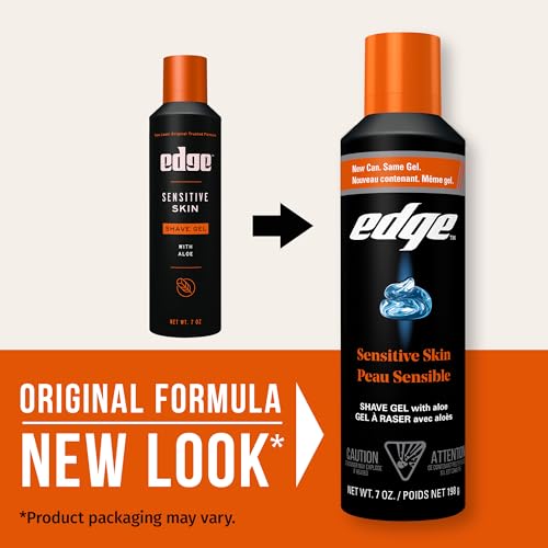 Edge Sensitive Skin Shaving Gel for Men, 7 oz - 6 Pack