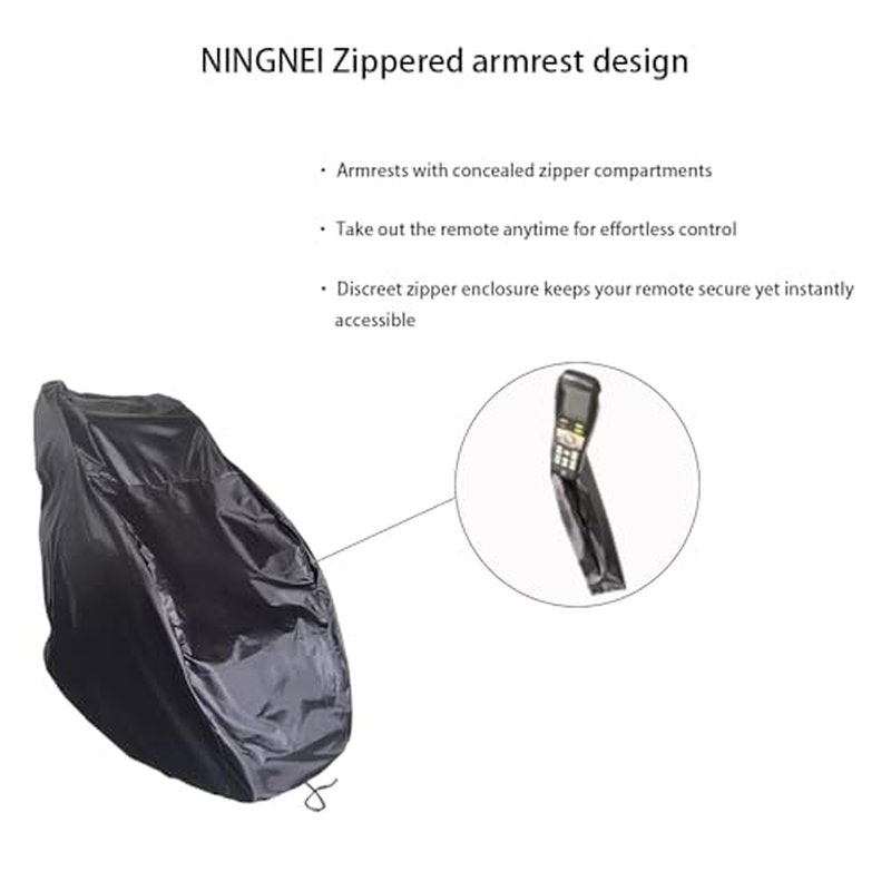 Massage Chair Cover, The Pull-Out Design Prevents Pets from Getting in, and it is Durable to wash,Massage Chair Full Body Cover