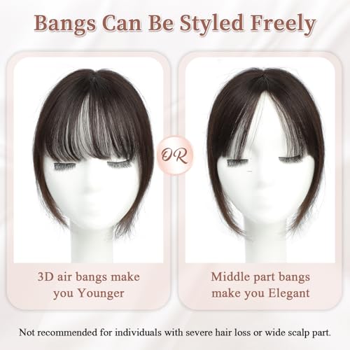 10-Inch Human Hair Topper for Women - Remy Clip-In Volume Enhancer