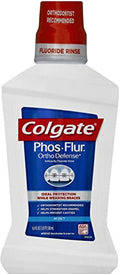 Fluoride Mouth Rinse for Cavity Protection & Orthodontic Care - Mint 16 oz (Pack of 6)