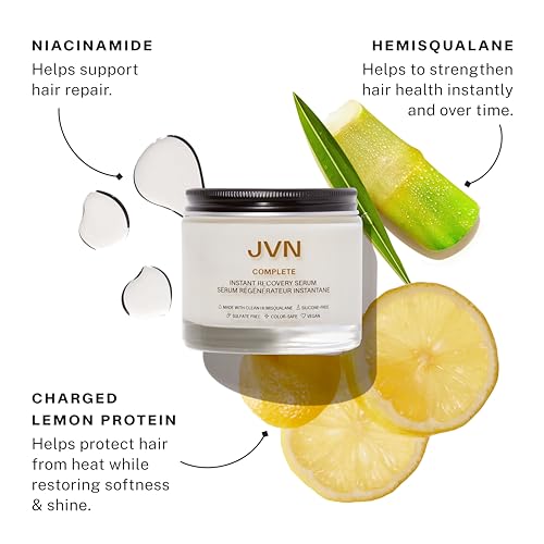 JVN Complete Instant Recovery Hair Serum 3.4 Fl Oz - Strengthen & Repair