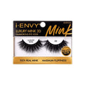 i?ENVY Luxury Mink Collection 100% Real Mink (1 Pack, 6 i?ENVY False Lashes Luxury Mink Collection Eyelashes 100% Real Mink Glamorous Eye Look Lashes Maximum Fluffiness 3D Multi-Curl Angle)