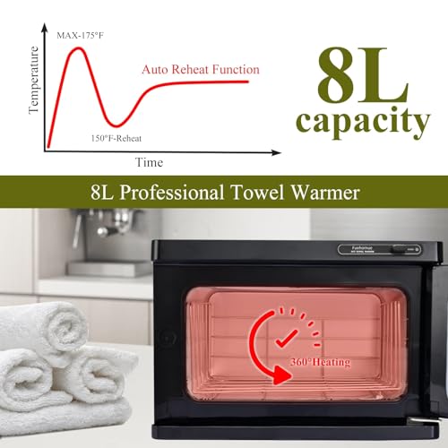Fuehomue 8L Hot Towel Warmer Spa for Facial & Home Use