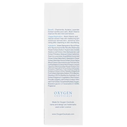 OxygenCeuticals Toning Gel ? Premium Hydrating Gel Toner with Centella & Licorice Root Extracts, Adenosine Anti-Wrinkle, Soothing Care for Dry & Sensitive Post-Treatment Skin. 1.69 fl.oz (50ml)