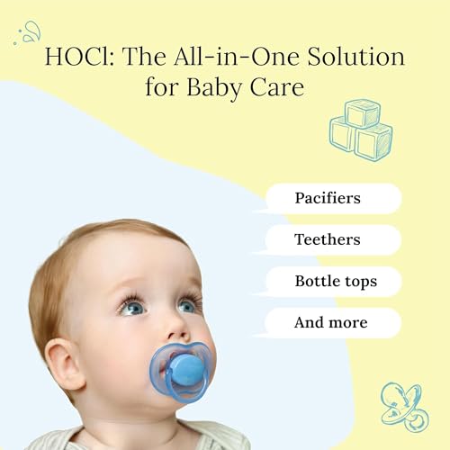 Littley Pacifier & Teether Cleaner Spray 8 fl oz - Hypochlorous (HOCl) Gentle Disinfectant