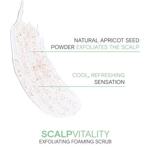 Joico Scalp Vitality Exfoliating Foaming Scrub | Supports A Healthy & Balanced Scalp | For Dry, Oily and Itchy Scalp | Removes Excess Oil & Product Buildup | Cooling Sensation | 6 Fl Oz