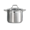8 Quart Stainless Steel Pasta Pot with Lock & Drain Strainer