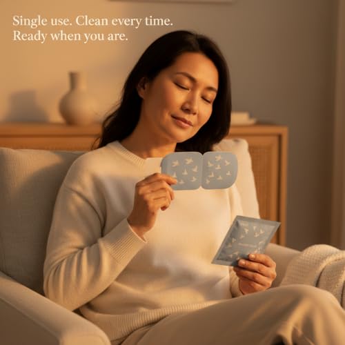 Arcadia Health Self-Heating Mask ? 30 Single-Use Warm Compresses for Dryness, Puffiness & Migraine Relief ? Soothing Steam Mask for Relaxation, Sleep Support & Under-Eye Care
