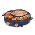 Electric Grill with Hot Pot Combo, 2L Korean BBQ Indoor Cooking Machine