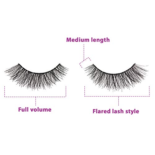 Ardell Double Up Demi Wispies False Eyelashes - Wispy Dramatic Look, Reusable, 4 Pairs