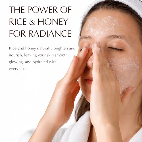 Rice & Honey Facial Cleansing Powder 3.5oz - Hydrating Gentle Exfoliator