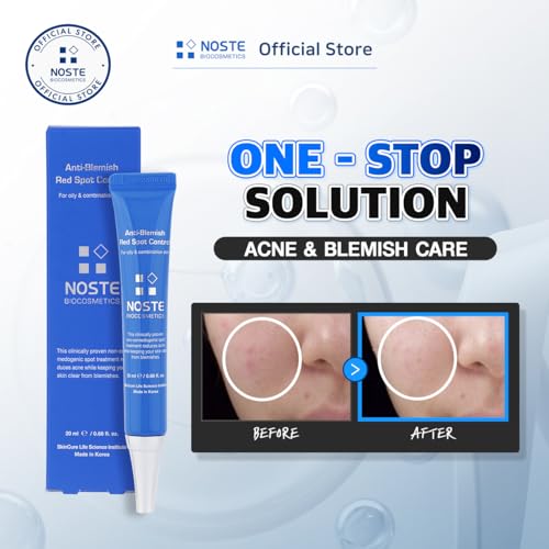 SKINCURE Noste Spot Control Cream with Tea Tree, Centella Asiatica & Niacinamide, 0.68 fl.oz.