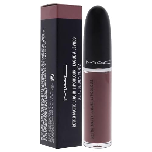 Lipstick - MAC Retro Matte Lipstick Topped With Brandy 0.17 oz - Liquid Suede Finish