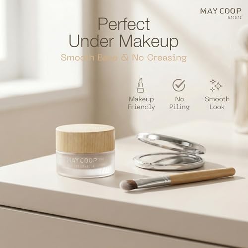 MAY COOP Raw Eye Contour | Korean Eye Cream with Sugar Maple Extract & Peptides, Hydrating Cream Contour for Daily Care, Lightweight Formula for Sensitive Skin, 0.67 fl oz