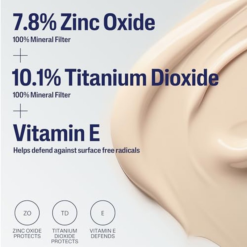 CETAPHIL Everyday Sunscreen Tinted Lotion for Face, 1.7 fl oz, 100% UVA/UVB Mineral Sunscreen: Titanium Dioxide & Zinc Oxide, SPF 40, For Sensitive Skin