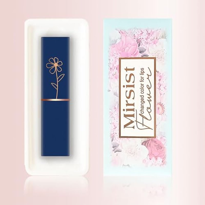 6 PCS pH Color Changing Lipstick, Crystal Flower Jelly Lipstick Glimmer Balm for all Skin Tones, Soft Tint & Subtle Shimmer Effect (Pink)