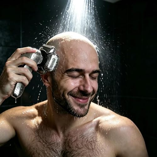 9D Head Shaver for Bald Men - Waterproof Rotary Razor Gunmetal 9D