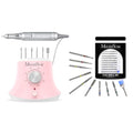 MelodySusie 30000 RPM Professional Nail Drill Scarlet with 10pcs Nail Drill Bits Set