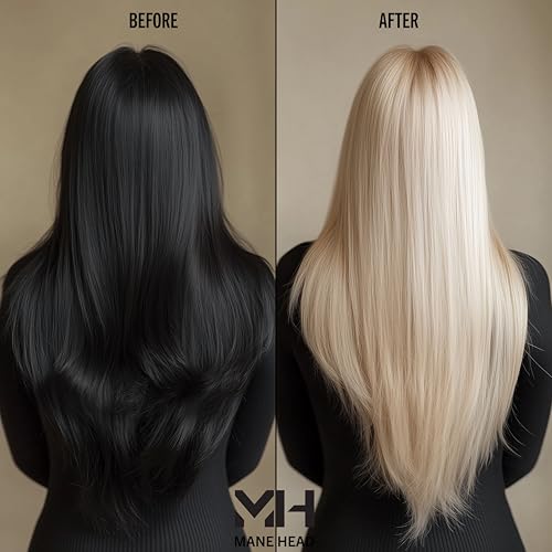 9 Level Hair Bleach Powder 17.64 oz - Dust-Free Violet Blonde Lightener