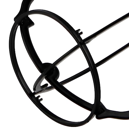 Portable Plastic Wig Stand Holder 14.2 Inch Black Travel Wig Display Rack Set of 30