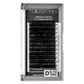 Eyelash Extensions 0.10mm Thickness D Curl Length 9mm Volume Individual eyelashes Natural-Looking Single Size For Lash Extension,(0.10,D,9mm)