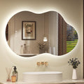 Cloud-Shaped Backlit LED Vanity Mirror with Lights - 36x24 Inches, Cloud Variation