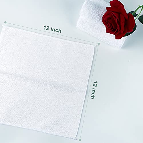 Orighty Microfiber Washcloths Towel Set 50 Pack, Bundle with Makeup Remover Cloths 5x5 in Pack of 12