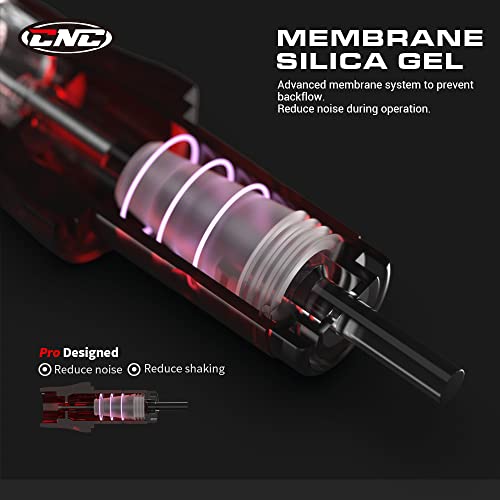 CNC 15RM Disposable Tattoo Needles Cartridge 20Pcs Round Magnum Red Variation
