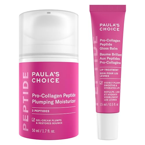 Peptide Plumping Moisturizer & Lip Balm Set - Hydrating Collagen Boost