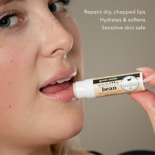 Vanilla Bean Goat Milk Lip Care Set - 3 Piece Travel Kit with Lip Scrub, Mask & Balm - Vanilla Scented - Variation of THIS listing