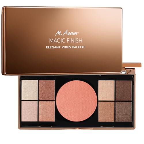 Elegant Vibes Makeup Palette - 8 Eyeshadows & Blush, Travel-Size Face Makeup